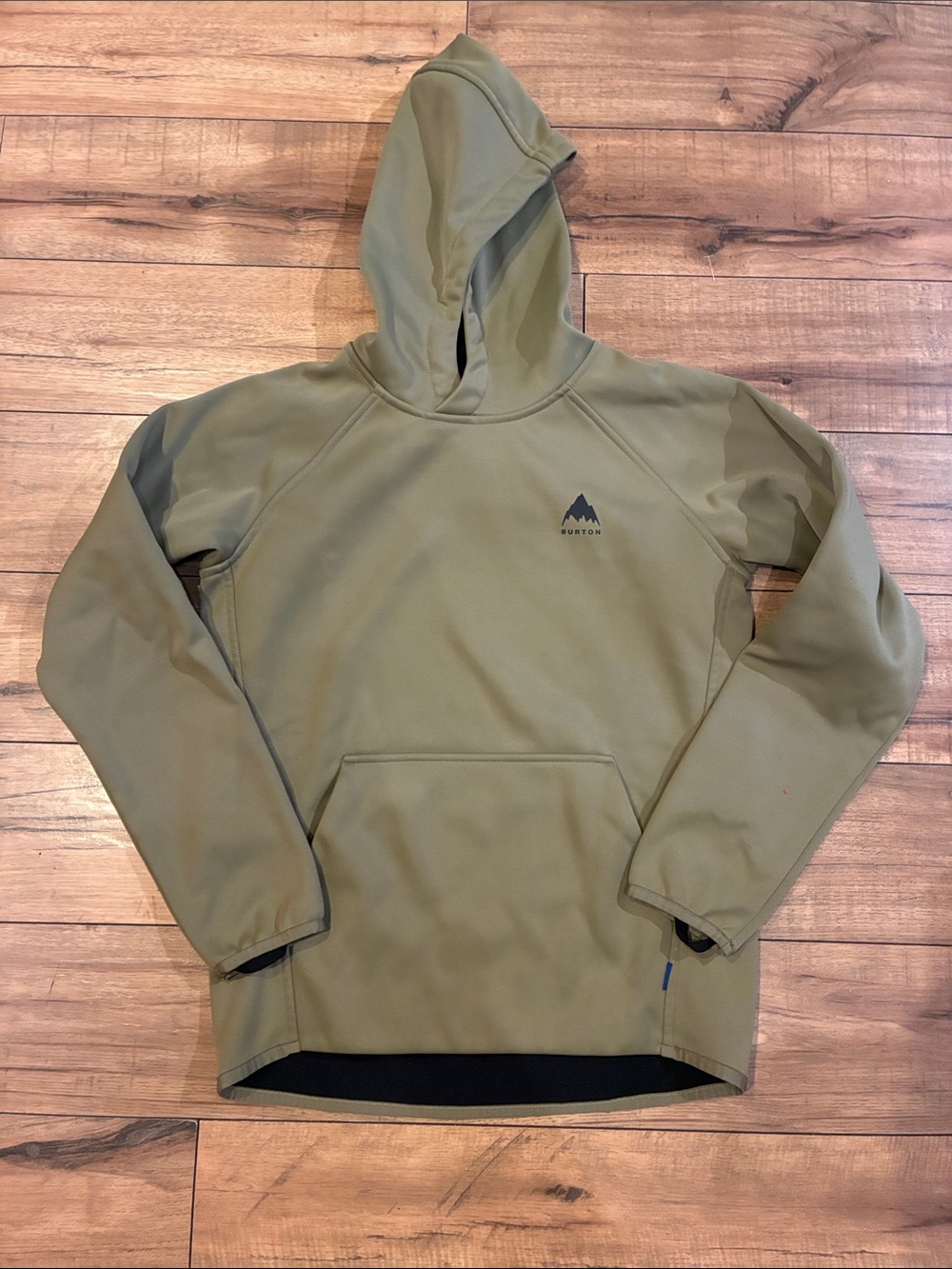 Burton Snowboards Olive Hooded Performance Pullover Jacket